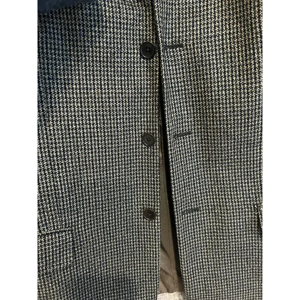 Ermenegildo Zegna Rossi High Fashion 100% Cashmere Tweed Suit Coat Jacket US 42L